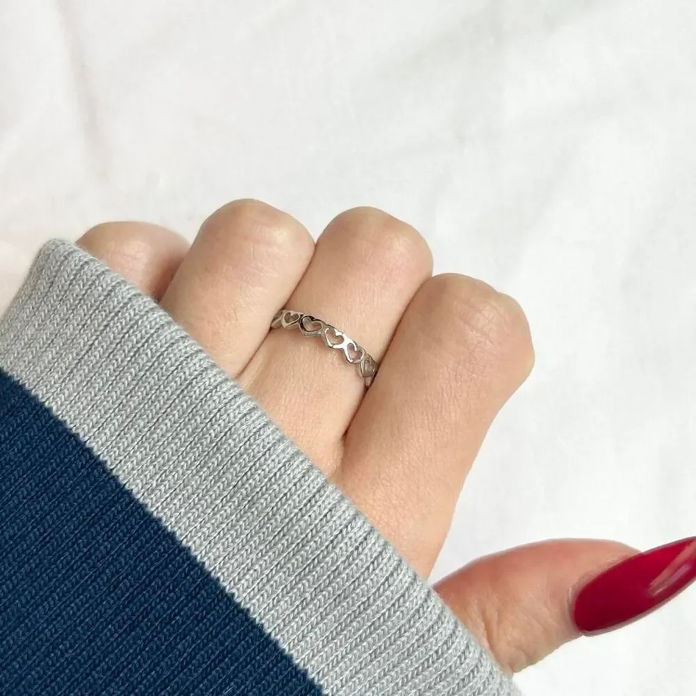 Vintage Inspired Luxury Silver Tone Ring